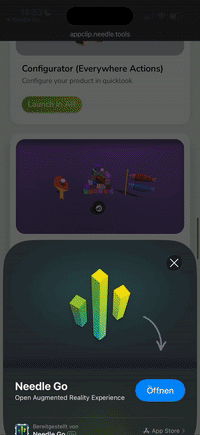 iOS WebXR Physics Example