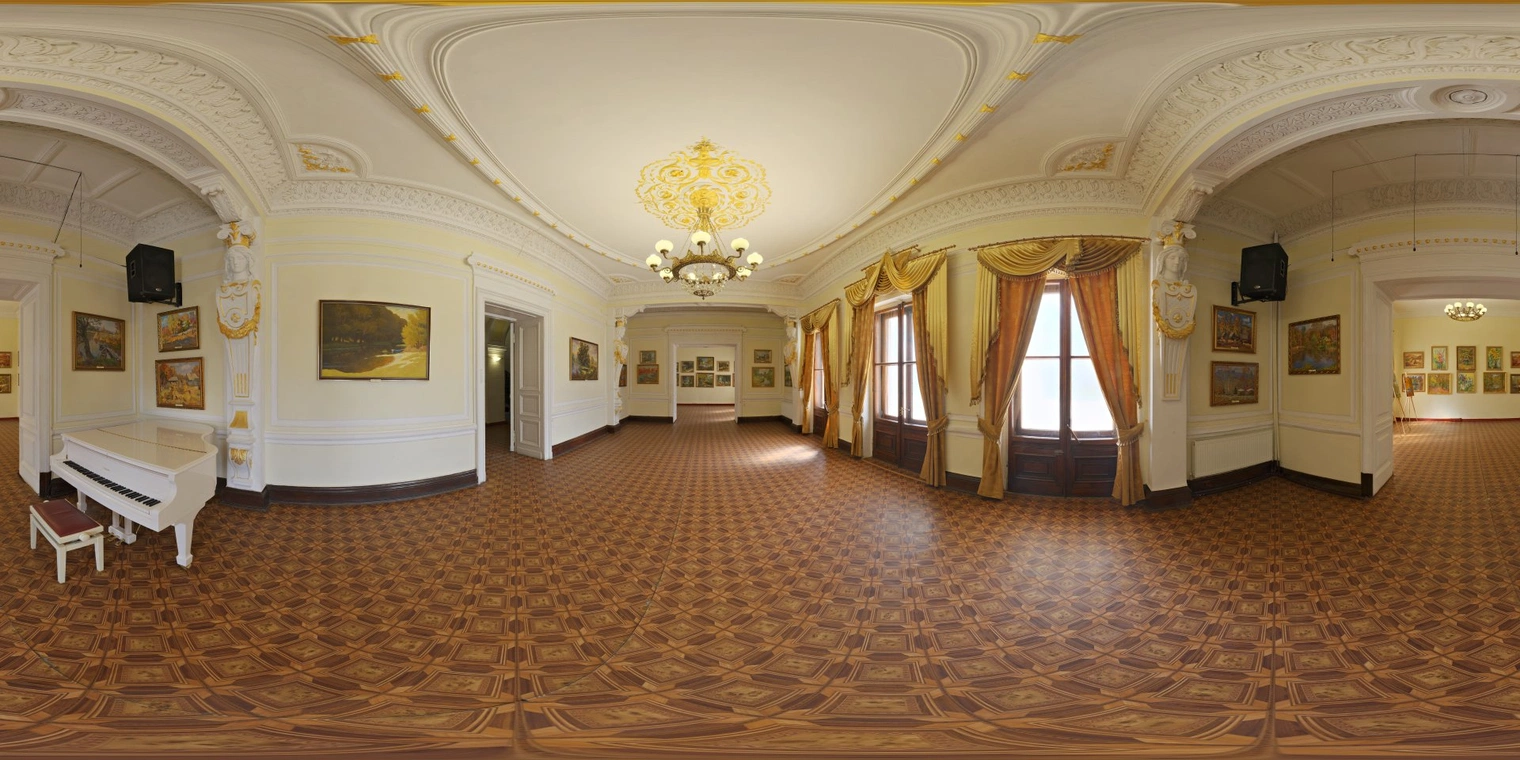 Equirectangular panorama example – Ballroom